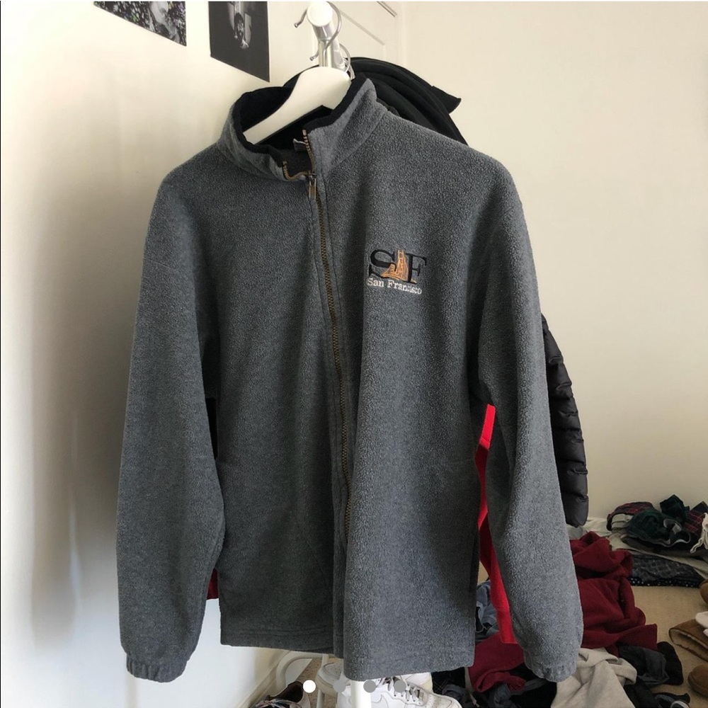 San Francisco fuzzy zip up